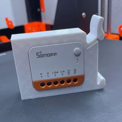 Giá gắn DIN rail cho Sonoff Mini R4