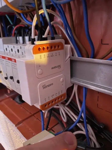 Giá gắn DIN rail cho Sonoff Mini R4 - Image 7