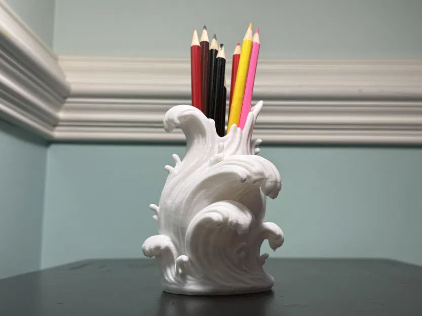 Bình hoa + Ống cắm bút lấy cảm hứng từ Sóng Biển - Image 2