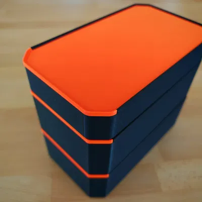 Hộp parametric nắp trượt, xếp chồng được