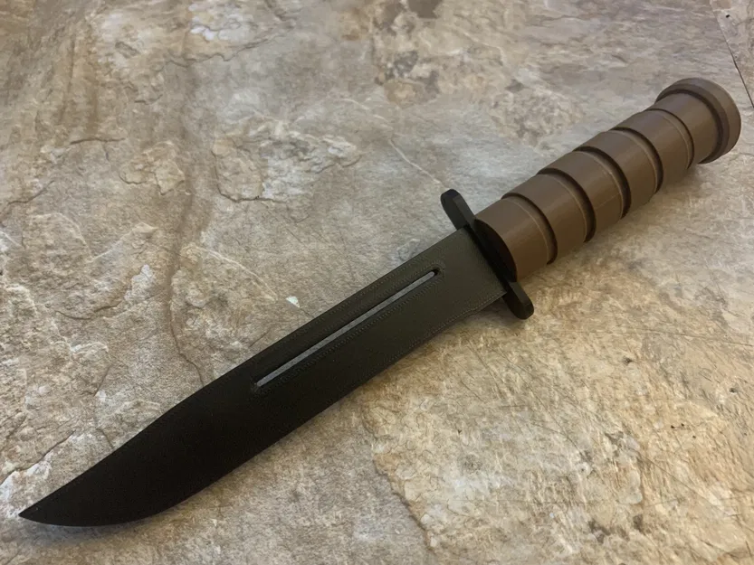 Dao đồ chơi KA-BAR kiêm dụng cụ bóp kem đánh răng (toothpaste squeezer/squeegee) - Image 2