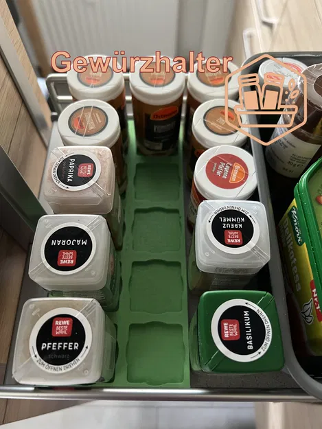 Gewürz Organizer Apotheker Schrank – Khay giữ gia vị cho tủ kéo - Image 1