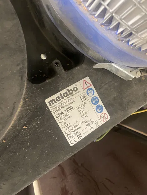 Đầu chuyển bụi từ Metabo SPA 1200 sang kết nối HT 40 mm - Image 3