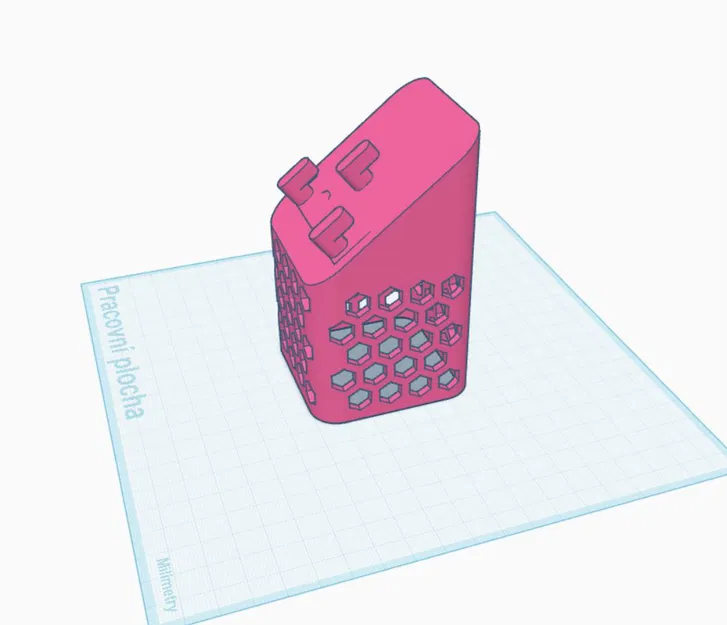 Hộp đựng Skadis dạng nghiêng, không cần support, honeycomb - Image 1