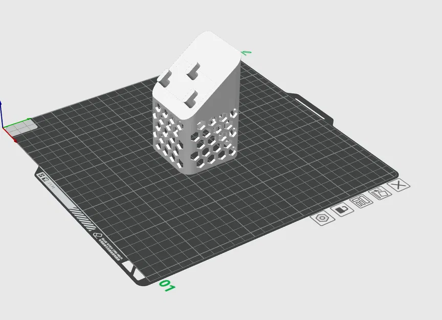 Hộp đựng Skadis dạng nghiêng, không cần support, honeycomb - Image 2