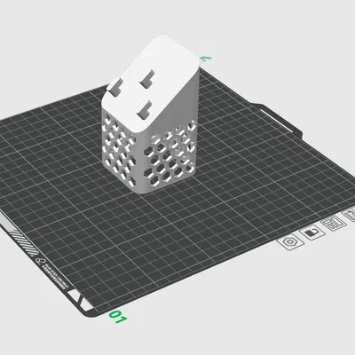 Hộp đựng Skadis dạng nghiêng, không cần support, honeycomb