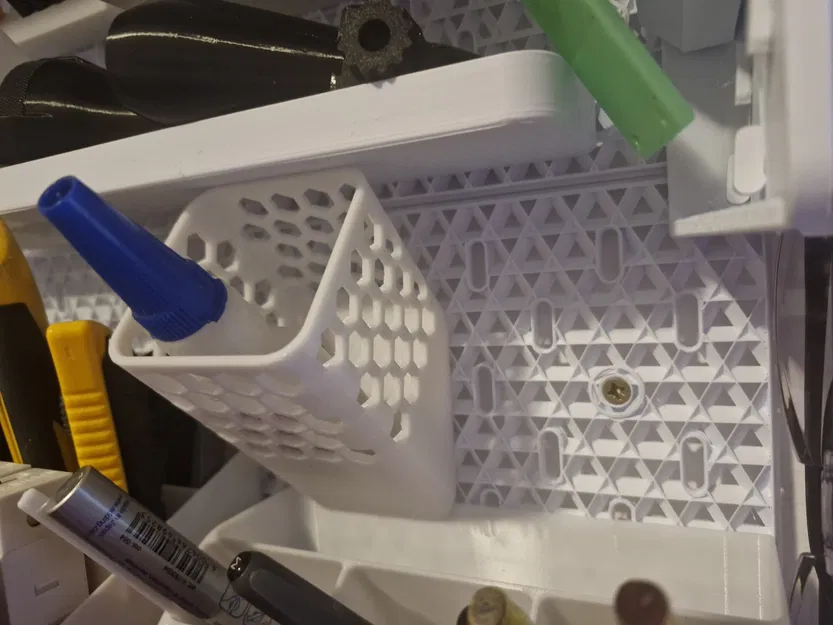 Hộp đựng Skadis dạng nghiêng, không cần support, honeycomb - Image 5