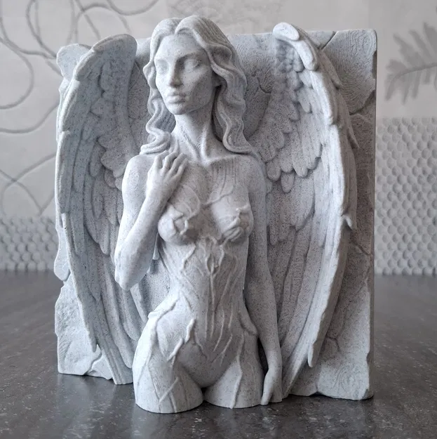 Thiên Thần Đá – Tượng Phù Điêu (Relief Sculpture) - Image 1