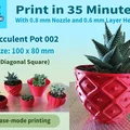Chậu Succulent Pot 002 – In Nhanh, Chi Tiết Cực Đẹp - Thumbnail 1