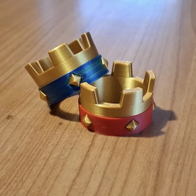 Vương miện Clash Royale (Krone) xanh và đỏ