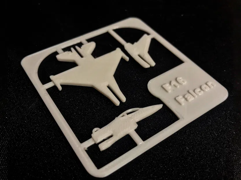 Bộ lắp ráp F-16 Fighting Falcon dạng Kit Card - Tỉ lệ 1:288 - Image 2