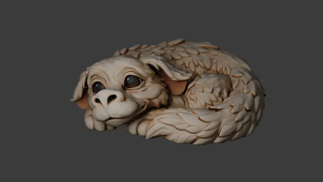 Baby Glücksdrache Fuchur / baby luckdragon falkor - Image 1