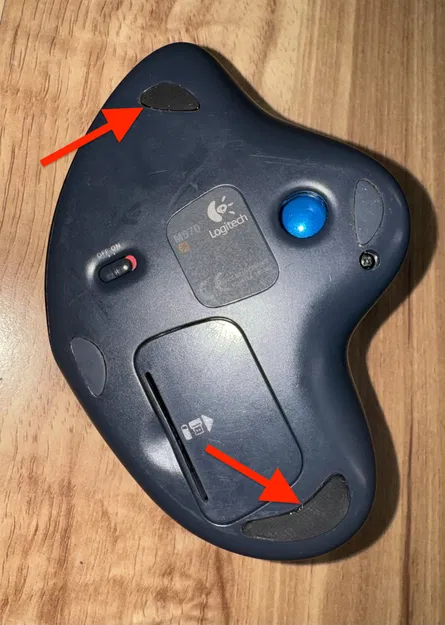 Miếng cao su chân đế thay thế cho trackball Logitech M570 - Image 1