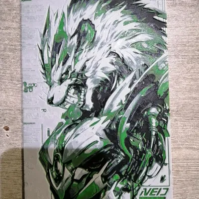 Loup robotique (HueForge)