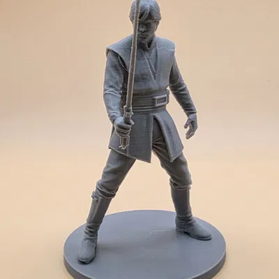 Miniature Luke Skywalker (Star Wars‑inspired) – Mô hình 3D