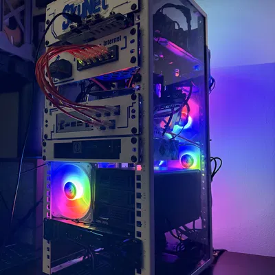 Intel NUC 7 kèm Keystone Jacks (mặt rack-mount in 3D cho rack 10")