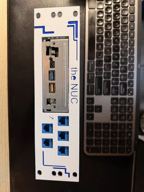 Intel NUC 7 kèm Keystone Jacks (mặt rack-mount in 3D cho rack 10") - Image 3