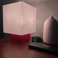 Đèn bàn khối lập phương gân (Cube ribbed table lamp) - Thumbnail 3