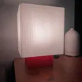 Đèn bàn khối lập phương gân (Cube ribbed table lamp) - Thumbnail 4
