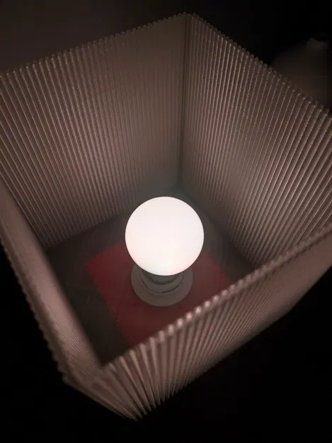 Đèn bàn khối lập phương gân (Cube ribbed table lamp) - Image 5