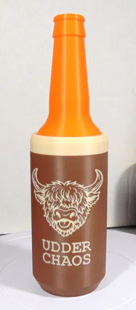 Giá giữ chai bia cổ dài (Long-Neck) hình bò Highland – Bottle Beer Koozie - Image 2