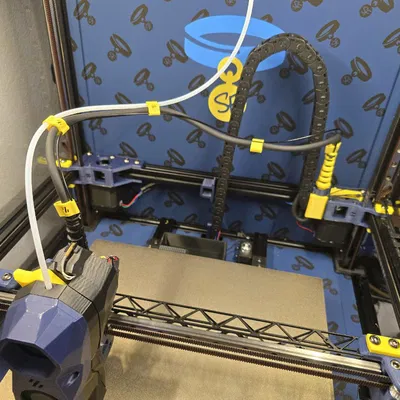 Kẹp Umbilical kèm PTFE Guide & Filament Support – bản 6mm