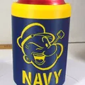 Koozie giữ lon Popeye U.S. Navy – Nắp vặn (Screw Top) - Thumbnail 1