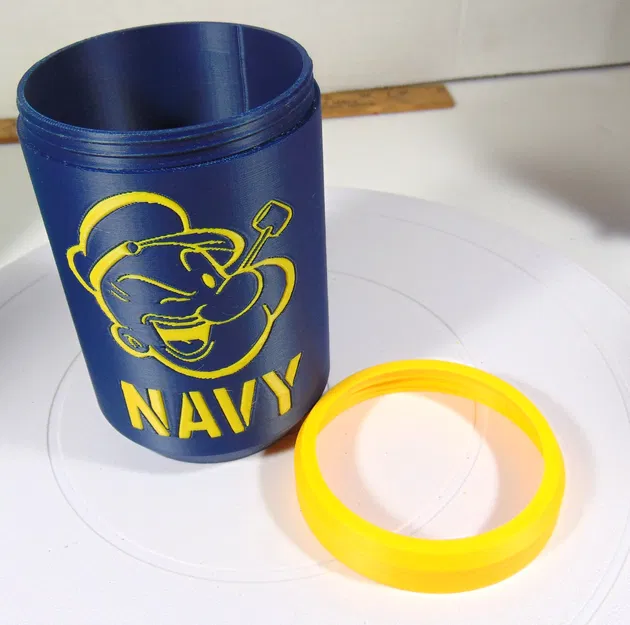 Koozie giữ lon Popeye U.S. Navy – Nắp vặn (Screw Top) - Image 4