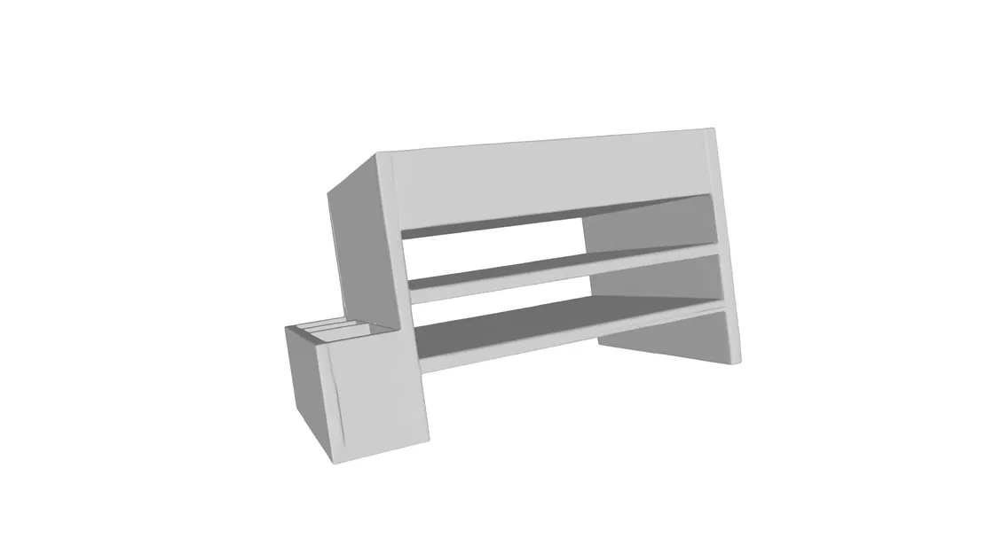 Desk Organizer V2 – Khay/Ống Cắm Bút 3 Ngăn Tối Giản - Image 2