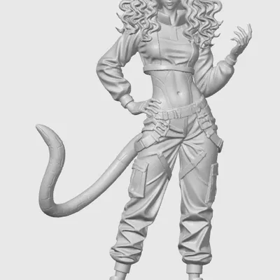 Figurine Cyber Cat-Girl 43