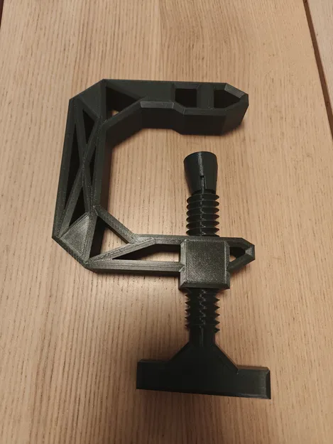C-clamp 3D Print (3 chi tiết) – Có screw/thread in được, parametric - Image 3