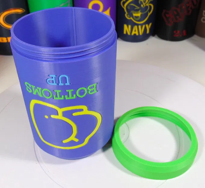 Koozie giữ lon “Bottoms Up” nắp vặn (Screw Top) - Image 4