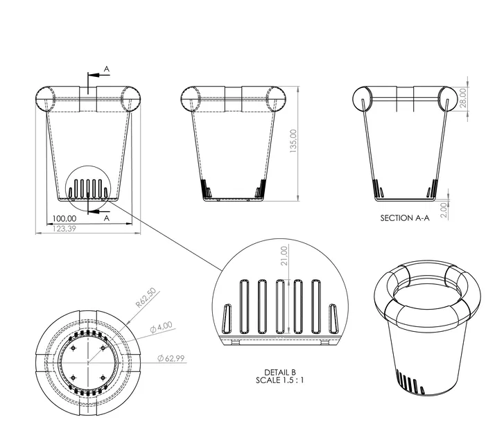 Hộp nhả chlorine (Chlorine dispenser) - Image 3