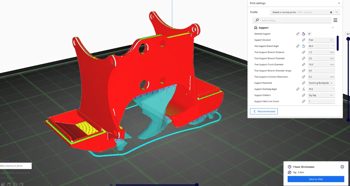 Ống dẫn gió làm mát Dual 4020 gắn hông cho AnkerMake M5 - Image 11