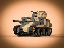 LEGO MILITARY LEGO compatible M3 GRANT/LEE xe tăng WW2 Mỹ & Anh - Image 2