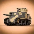 LEGO MILITARY LEGO compatible M3 GRANT/LEE xe tăng WW2 Mỹ & Anh - Thumbnail 2