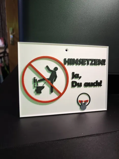 Bảng nhà vệ sinh "Toilettenschild" - Image 1