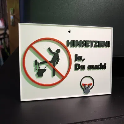 Bảng nhà vệ sinh "Toilettenschild"