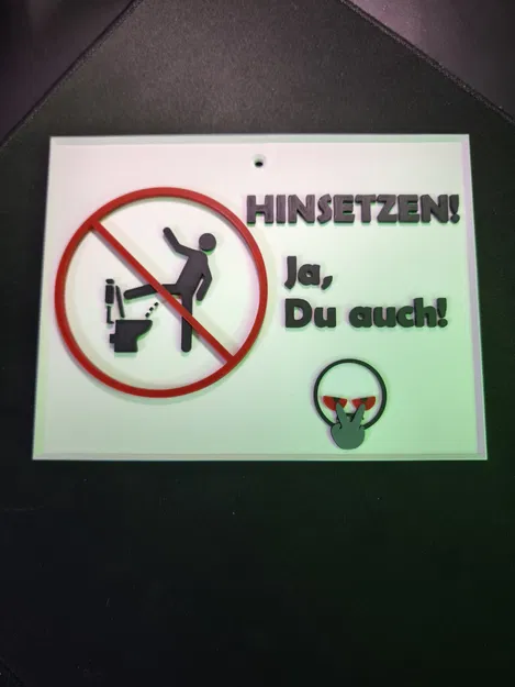 Bảng nhà vệ sinh "Toilettenschild" - Image 2