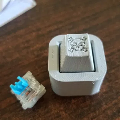 Đồ chơi fidget bấm click hình đầu lâu (Skull Key Clicker Fidget)