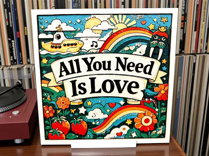 Beatles - All You Need Is Love - Hueforge - Image 1