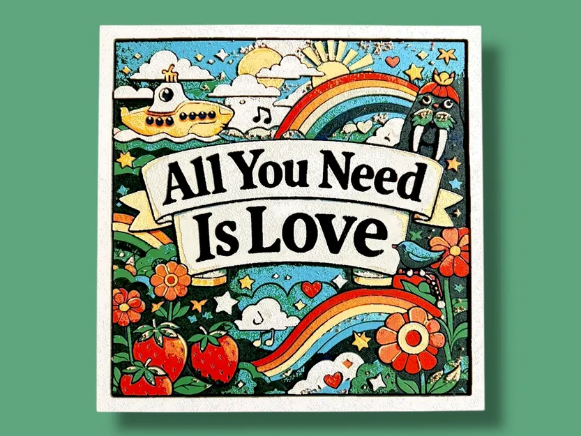 Beatles - All You Need Is Love - Hueforge - Image 2