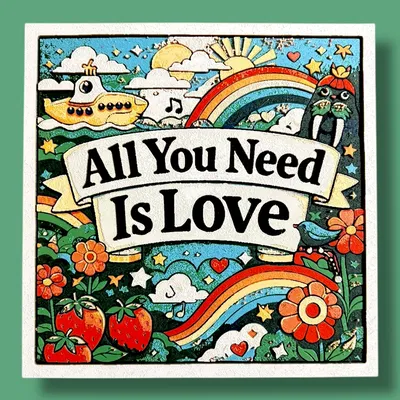Beatles - All You Need Is Love - Hueforge