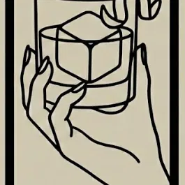 Tranh Treo Tường Bar Tối Giản | Bộ 3 Ly Cocktail | Martini, Whiskey & Highball