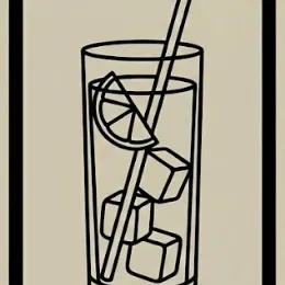 Tranh Treo Tường Bar Tối Giản | Bộ 3 Ly Cocktail | Martini, Whiskey & Highball