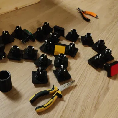 Cờ lê socket sâu siết/nới nut nút arcade (Arcade button nut socket wrench)