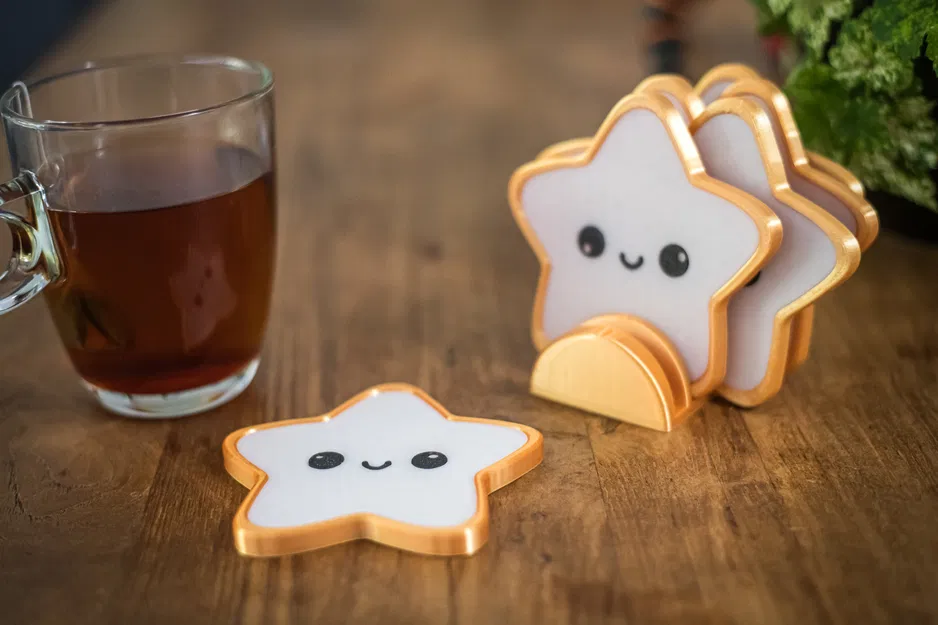 Lót Ly Ngôi Sao Dễ Thương (Cute Star Coaster) - Image 1