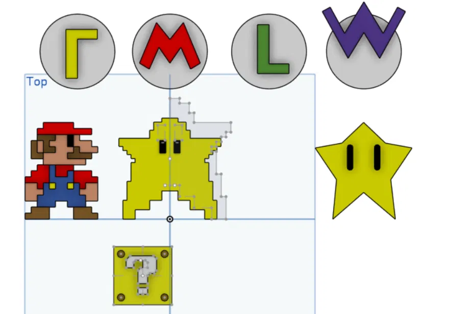 Bộ Đồ Trang Trí Mario (Mario Decor Pieces) - Image 1