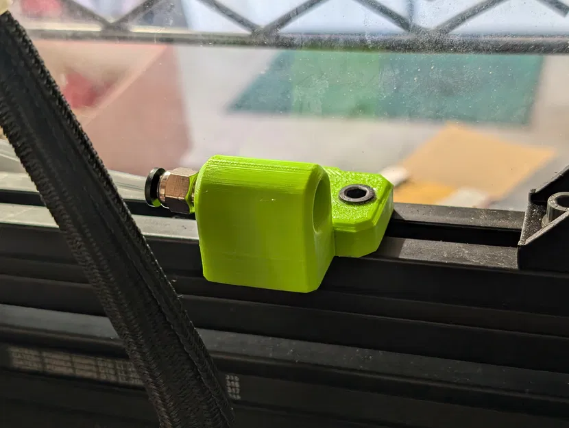 3030 PTFE Guide: gắn lệch & đỡ vít M6, hỗ trợ M6 PTFE push fit - Image 1