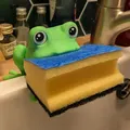 Frog Spongeholder – Giá để miếng rửa chén hình ếch - Thumbnail 1